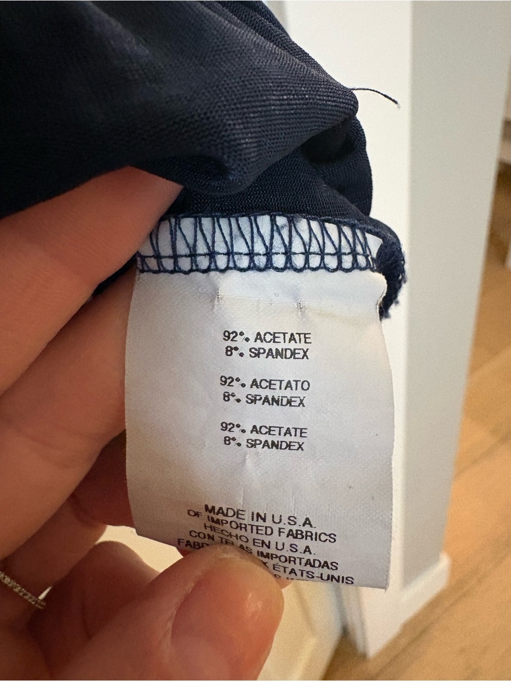 bebe Navy Cross-Front Top - Picture 3 of 3